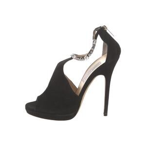 ❤️Jimmy Choo Suede Crystal Pumps❤️